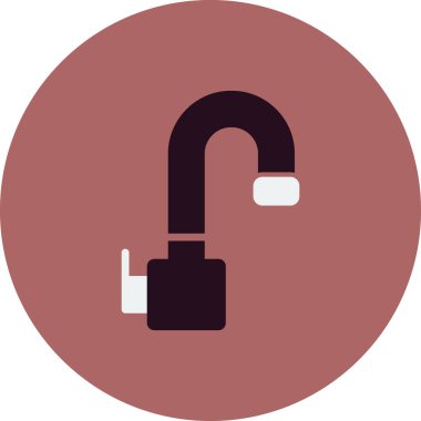 Ağ ve mobil uygulama tasarımı, musluk logosu konseptiniz için beyaz arkaplanda izole edilmiş su musluğu simgesi vektörü 