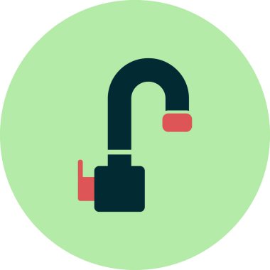 Ağ ve mobil uygulama tasarımı, musluk logosu konseptiniz için beyaz arkaplanda izole edilmiş su musluğu simgesi vektörü 