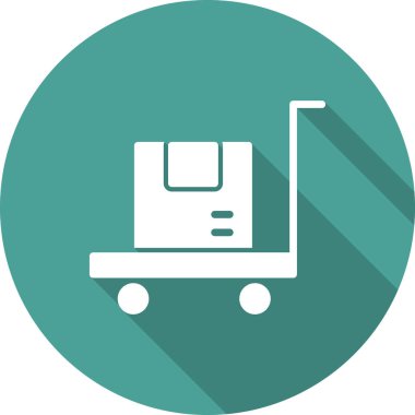 forklift simge vektör illüstrasyonu 