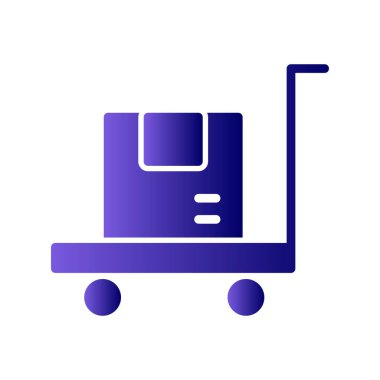 forklift simge vektör illüstrasyonu 