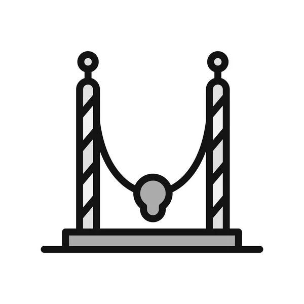 Ikona Linii Mostu Ilustracja Wektora — Wektor stockowy