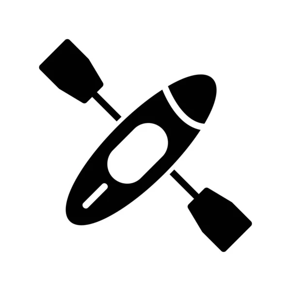 Kayak Web Icon Vector Illustration — Image vectorielle