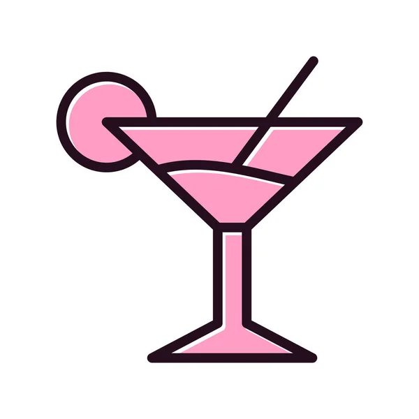 Een Martini Web Icoon Vector Illustratie — Stockvector