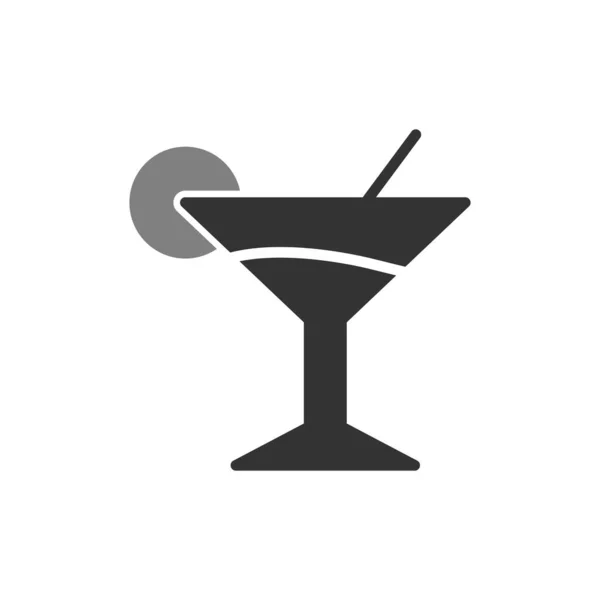 Martini Web Icon Vector Illustration — Stock Vector