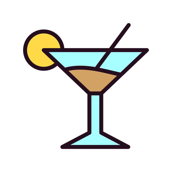 Martini Illustration Vectorielle Icône Web — Image vectorielle
