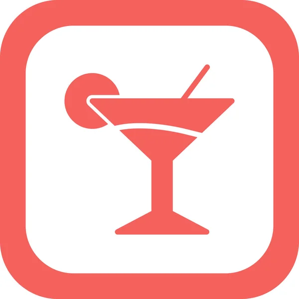 Martini Web Icon Vektor Illustration — Stockvektor