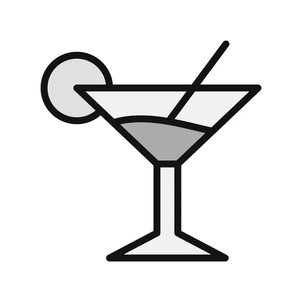 Martini Ilustração Vetor Ícone Web — Vetor de Stock