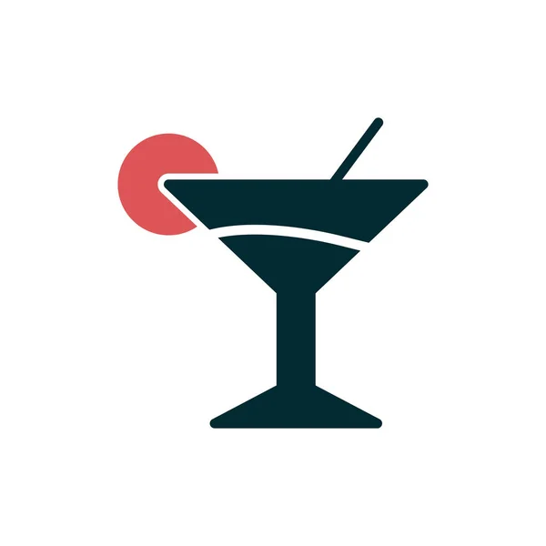 Martini Web Icon Vektor Illustration — Stockvektor