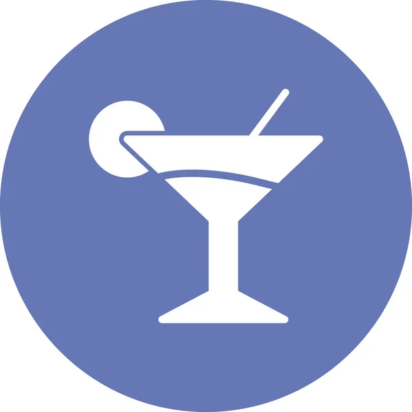 Martini Web Icon Vektor Illustration — Stockvektor