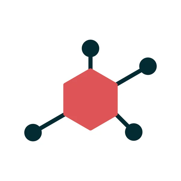 Illustrazione Del Vettore Dell Icona Della Molecola — Vettoriale Stock