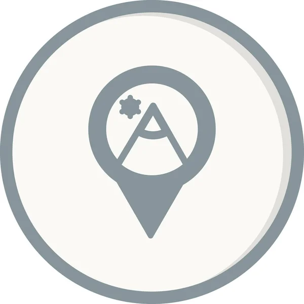 地図ピン シンプルなデザイン — ストックベクタ