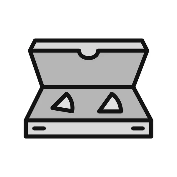 Pizza Box Icon Vector Illustration — Vettoriale Stock