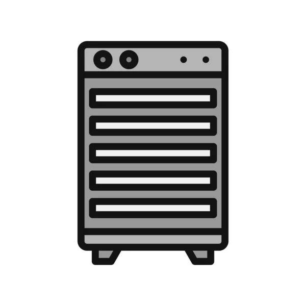 Ilustración Vectorial Del Icono Moderno Room Cooler — Archivo Imágenes Vectoriales