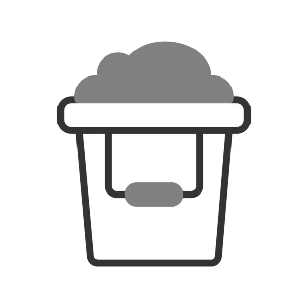 Sand Bucket Icon Vector Illustration — Stock Vector