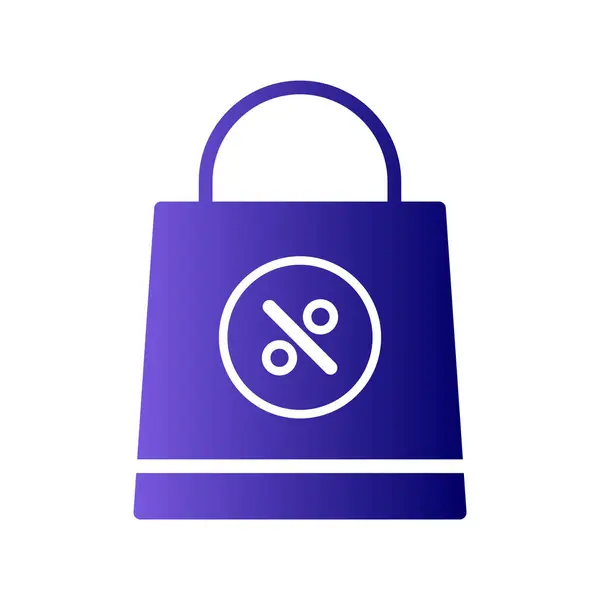 Icono Bolsa Compras Vector Ilustración — Vector de stock