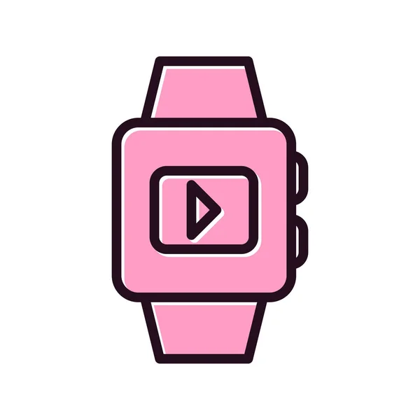 Smartwatch Icono Ilustración Vectorial — Archivo Imágenes Vectoriales