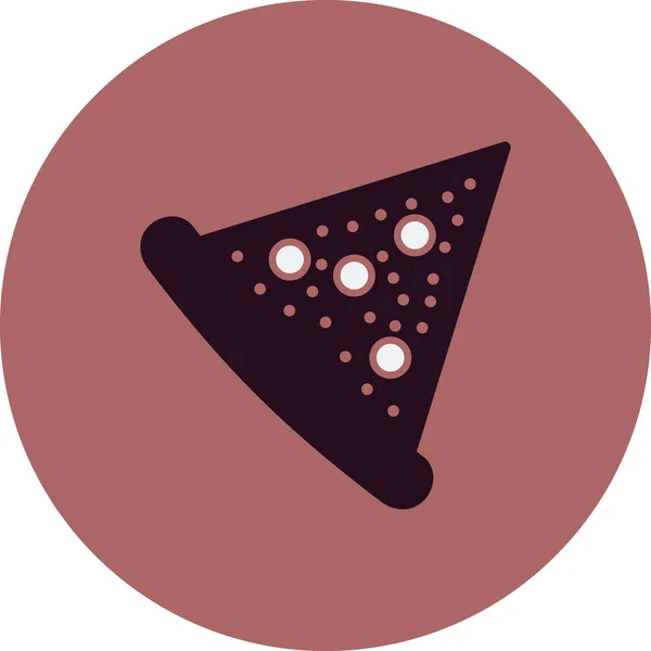 Pizza Slice Icon Vector Illustration — Stock Vector