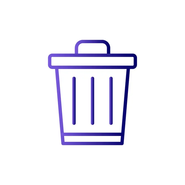 Ilustração Vetorial Lata Lixo — Vetor de Stock