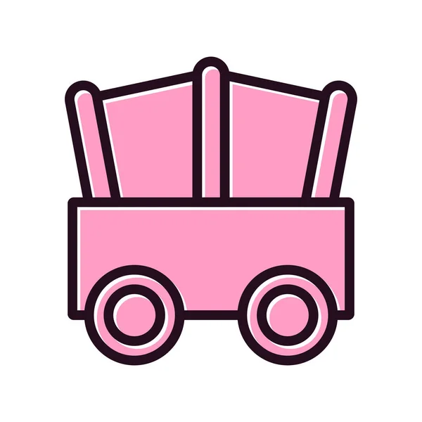 Vectorillustratie Van Modern Wagon Icoon — Stockvector