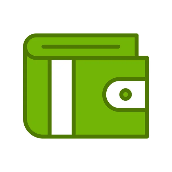 Wallet Flat Icon Векторні Ілюстрації — стоковий вектор