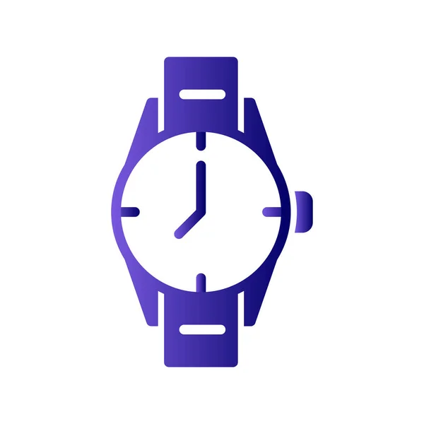 Montre Bracelet Icône Web Design Simple — Image vectorielle