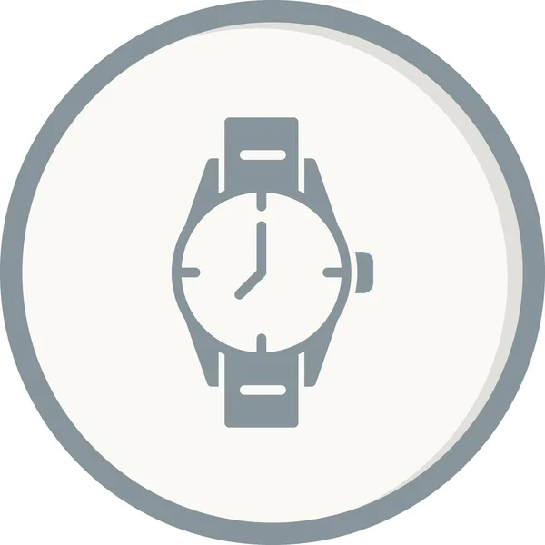 Armbandsur Webb Ikon Enkel Design — Stock vektor