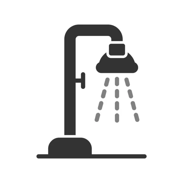 Dusche Symbol Vektor Illustration — Stockvektor