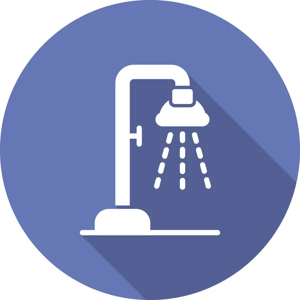 Douche Pictogram Vector Illustratie — Stockvector