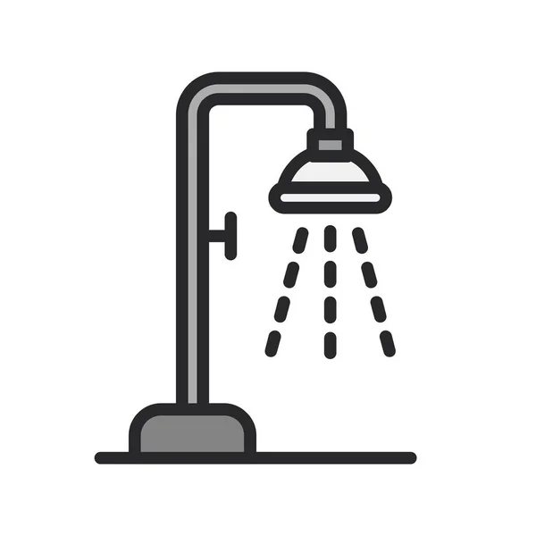 Douche Pictogram Vector Illustratie — Stockvector