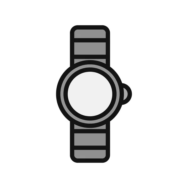 Smartwatch Vecteur Mince Ligne Icône — Image vectorielle