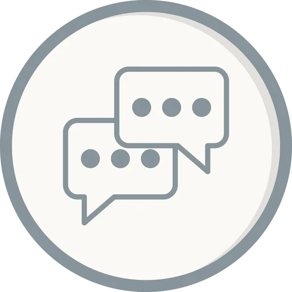 Message Chat Bubbles Icon Vector Illustration — Stock Vector