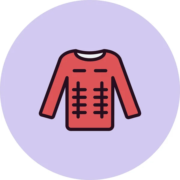 Sweater Ikon Skitse Vektor Illustration – Stock-vektor