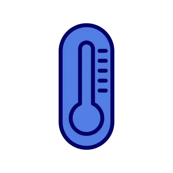 Vector Icon Illustration Thermometer Icon — Archivo Imágenes Vectoriales