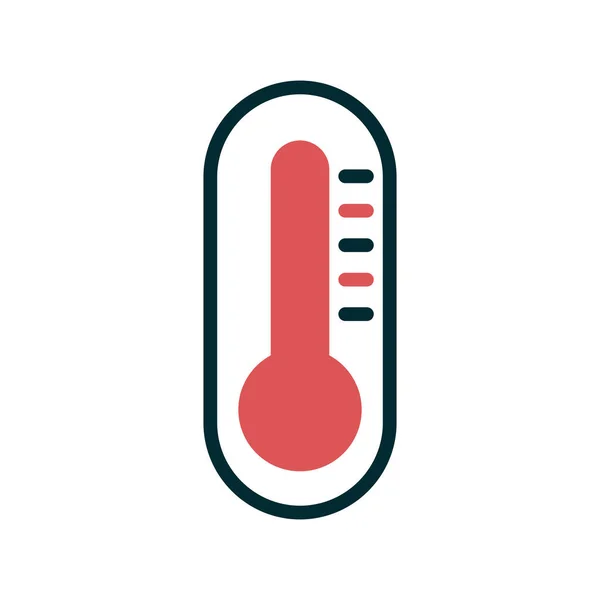 Vector Icon Illustration Thermometer Icon — Vector de stock