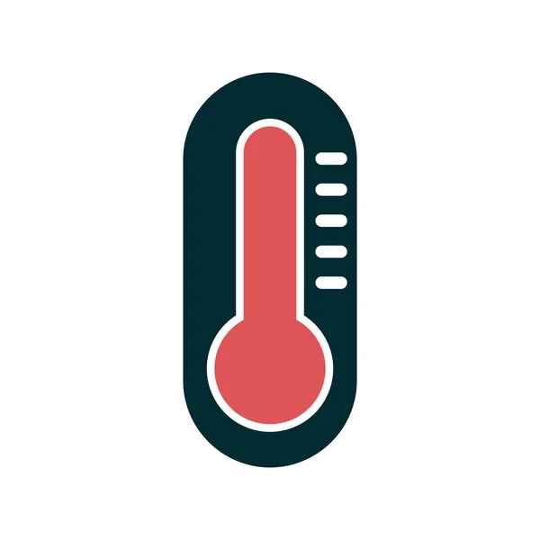 Vector Icon Illustration Thermometer Icon — Vector de stock