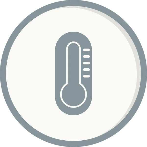 Vector Icon Illustration Thermometer Icon — Stockový vektor