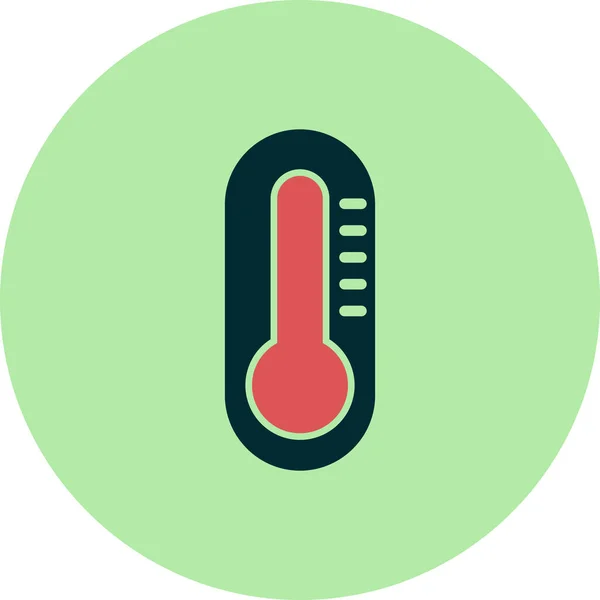 Vector Icon Illustration Thermometer Icon — 스톡 벡터