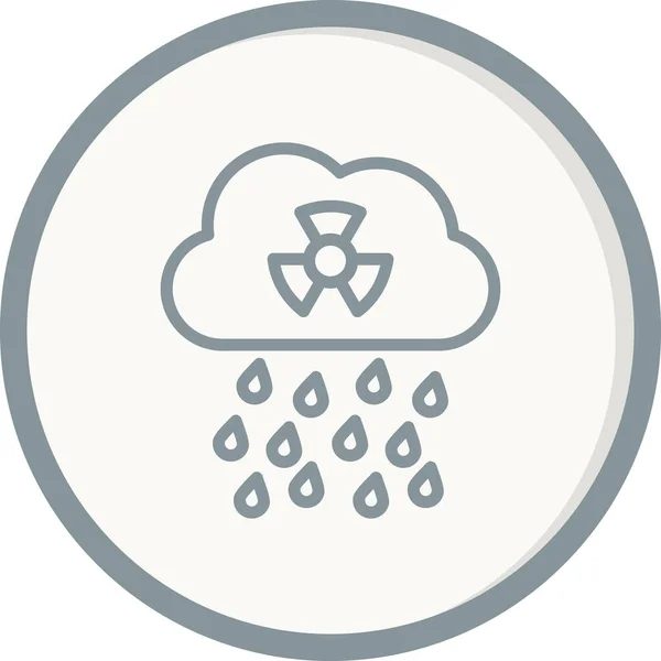 Acid Rain Icon Vector Illustration — 图库矢量图片