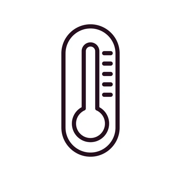 Vector Icon Illustration Thermometer Icon — стоковый вектор