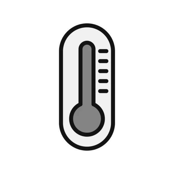 Vector Icon Illustration Thermometer Icon — Stock Vector