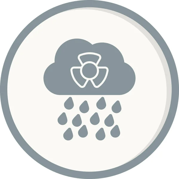 Acid Rain Icon Vector Illustration — Image vectorielle