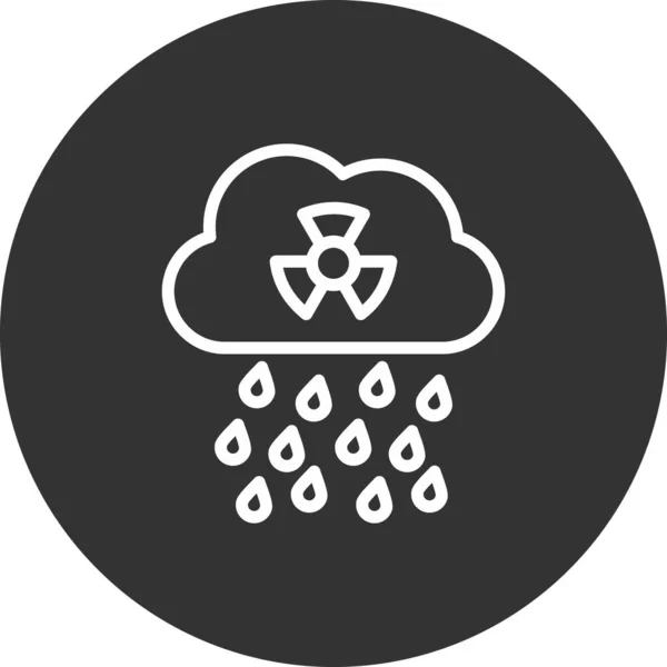 Acid Rain Icon Vector Illustration — Image vectorielle
