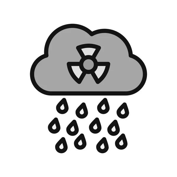 Acid Rain Icon Vector Illustration — Stockový vektor