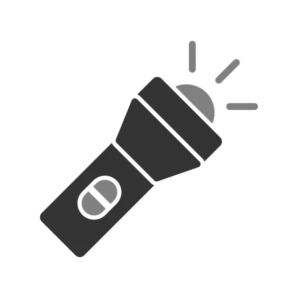 Taschenlampe Taschenlampe Symbol Vektor Illustration — Stockvektor