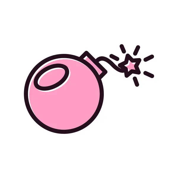 Bombe Web Symbol Einfache Illustration — Stockvektor