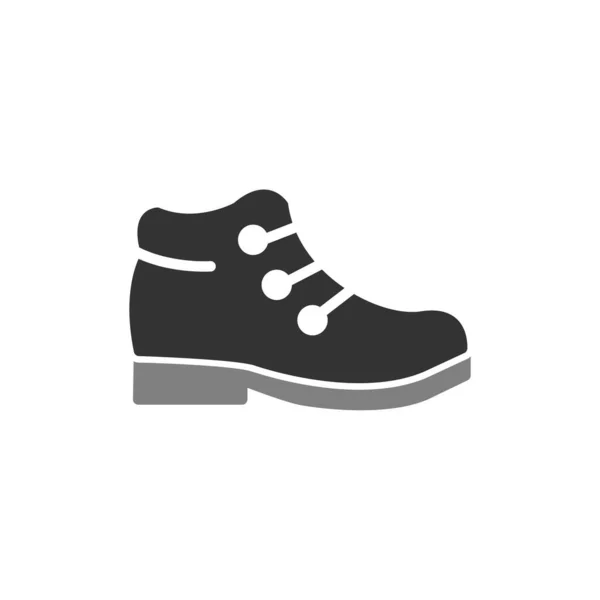 Boots Shoes Line Icon Flat Style Vector — Stockový vektor