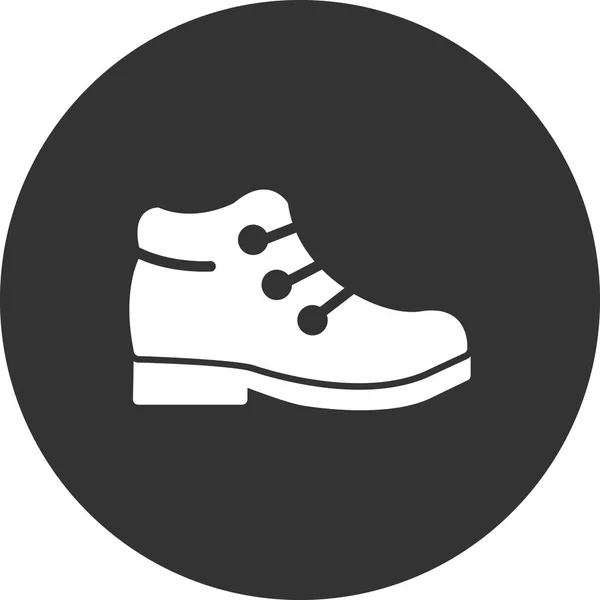 Botas Línea Zapatos Icono Estilo Plano Vector — Archivo Imágenes Vectoriales