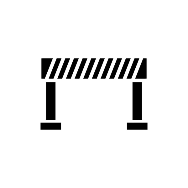 Ikona Bariery Drogowej Ilustracja Wektora — Wektor stockowy