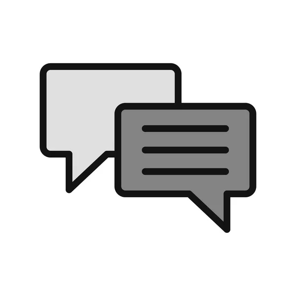 Vector Icon Chat Web Dialogue Notification — Stockvector