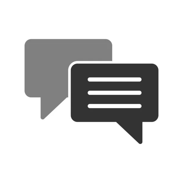Icono Vector Chat Notificación Diálogo Web — Archivo Imágenes Vectoriales